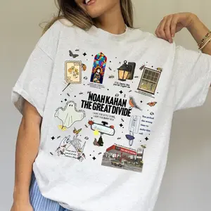 Comfort Colors® The Great Divide Noah Kahan Shirt, Porchlight Unisex Cotton T-Shirt, Sweatshirt, Hoodie, Trendy Outfits, Stay Ahead of the Game, Simple Look, Easy to Match