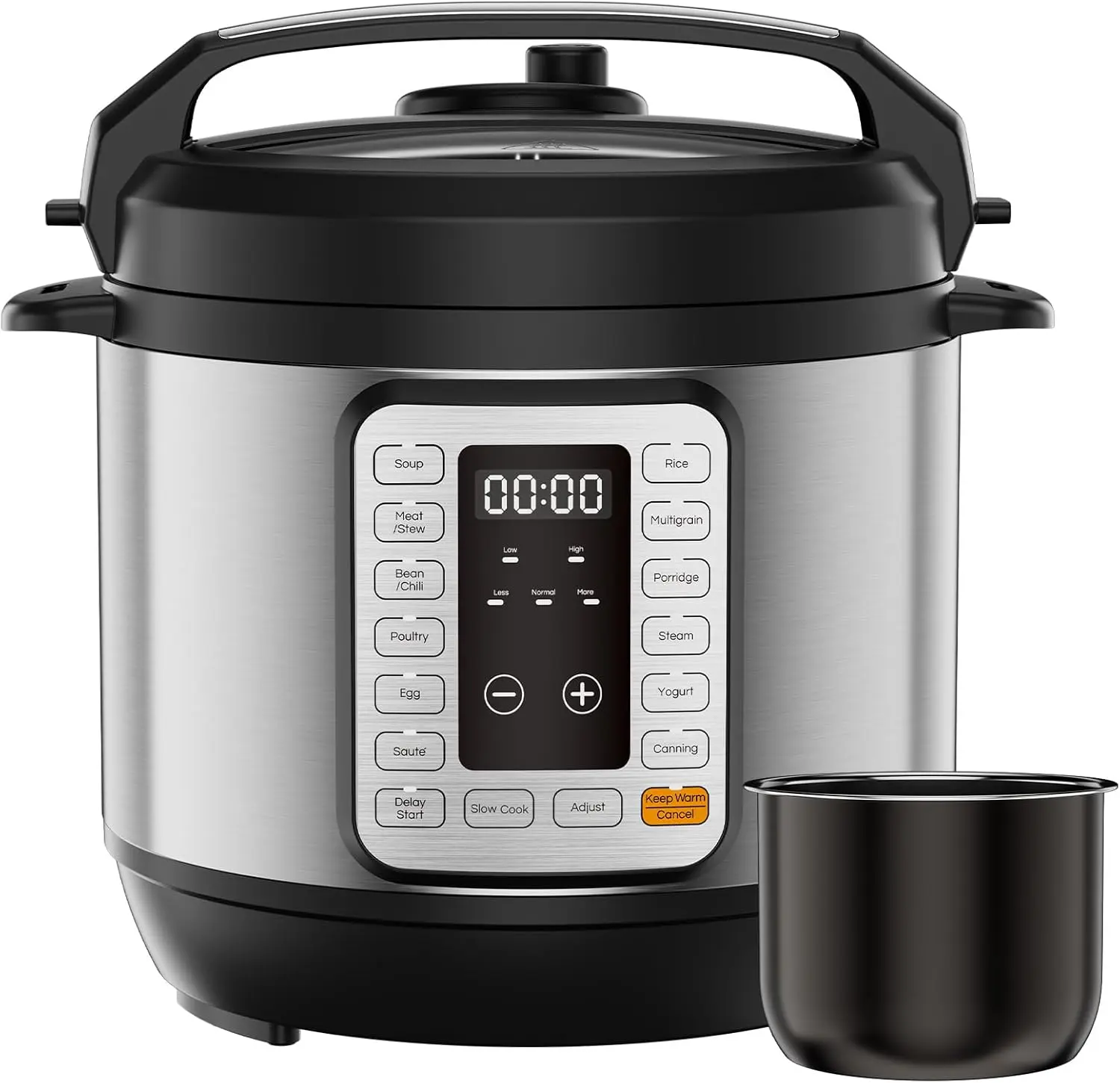 Multi Cooker Pressure Steamer Rice Cooker  Electric Pressure Cooker 6QT Ceramic Inner Pot 12 Smart Programs For Family Dinner Batch Cooking Meal Prep