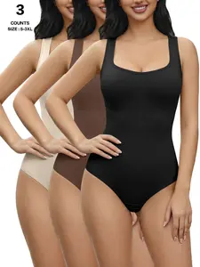 Shapewear Bodysuit High Compression Shapewear for Women High Waisted Shaper Tummy Control Shaping Bodysuit Smooth Seamless Full Body Shaper Butt Lifter Sculpting Slimming Bodysuit