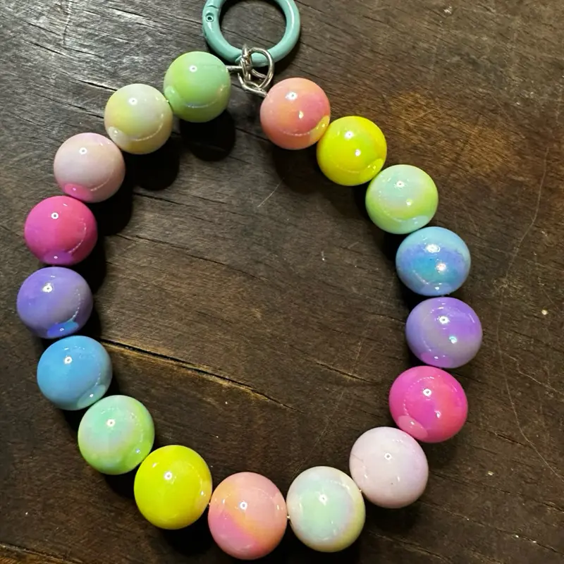 Candy Rainbow Keychain Bracelet