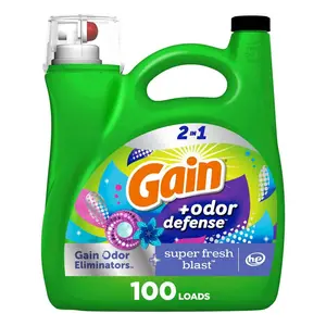 144 oz. HE Odor Defense Super Fresh Blast Scent Liquid Laundry Detergent (100-Loads)