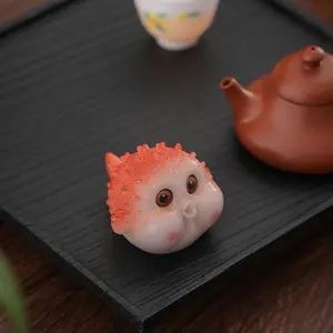 Cute Bubble Fish Color-Changing Tea Pet Tea Table Decoration Piece Tea Set Accessory Fidget Toy