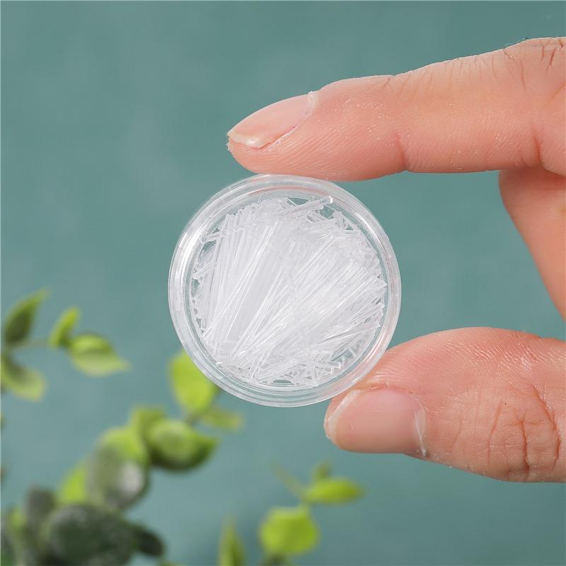 Women’s No-Piercing Hypoallergenic Transparent Plastic Ear Studs, 14mm Invisible Ear Sticks, Everyday Wear Earrings