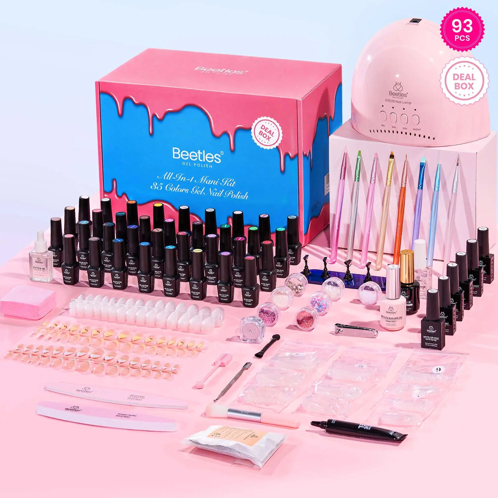 【Exclusive to TikTok】Beetles Gel Polish Deals Box Manicure Kit, Starter Kit DIY Nails Art Gift for girl Gift for woman gel x nails  salon nails at home Cutics Easter Nail Designs mothersdaygift Spring Nail Summer Nail Vacation Nail #SummerVibes
