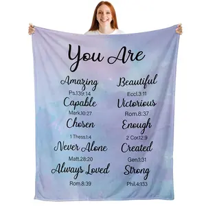 Valentine Day Gift for Mom Sister Friends Him Her, Baptism Confirmation Gifts for Girl, Religious Bible Verse Catholic Gifts Easter Stocking  50 X 60 Christmas Decoration