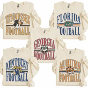 Vintage All Team Football Sweatshirt, Hometown Game Day Graphic Tee, Retro College Football Fan Shirt, Unisex Sports Cotton Top