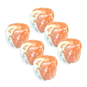 6 lbs Pink Himalayan Salt Lick Block with Rope - Farm Livestock Supplement with Multiple Animal Uses (Horses, Cattle)