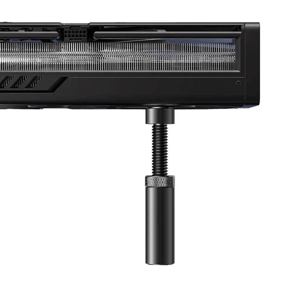 Short/Medium/Long Length Spiral Telescopic Lightweight Durable Rugged Graphics Card Bracket Height-Adjustable Magnetic Base - Anti-Bend GPU Bracket Anti-Sag GPU Support Compatible with Various Computer Cases Sturdy Support Heavy Load