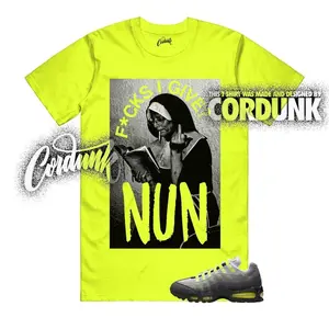 Air Max 95 Big Bubble Neon Yellow Black Cool Grey OG 2026 T Shirt Match NUN, Gift For Him, Gift For Her. H37