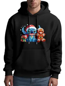 Disney Stitch Christmas Collection Hoodie Adult Size Festive Design Perfect for Fans Great Gift Idea Enhances Any Stitch Collection