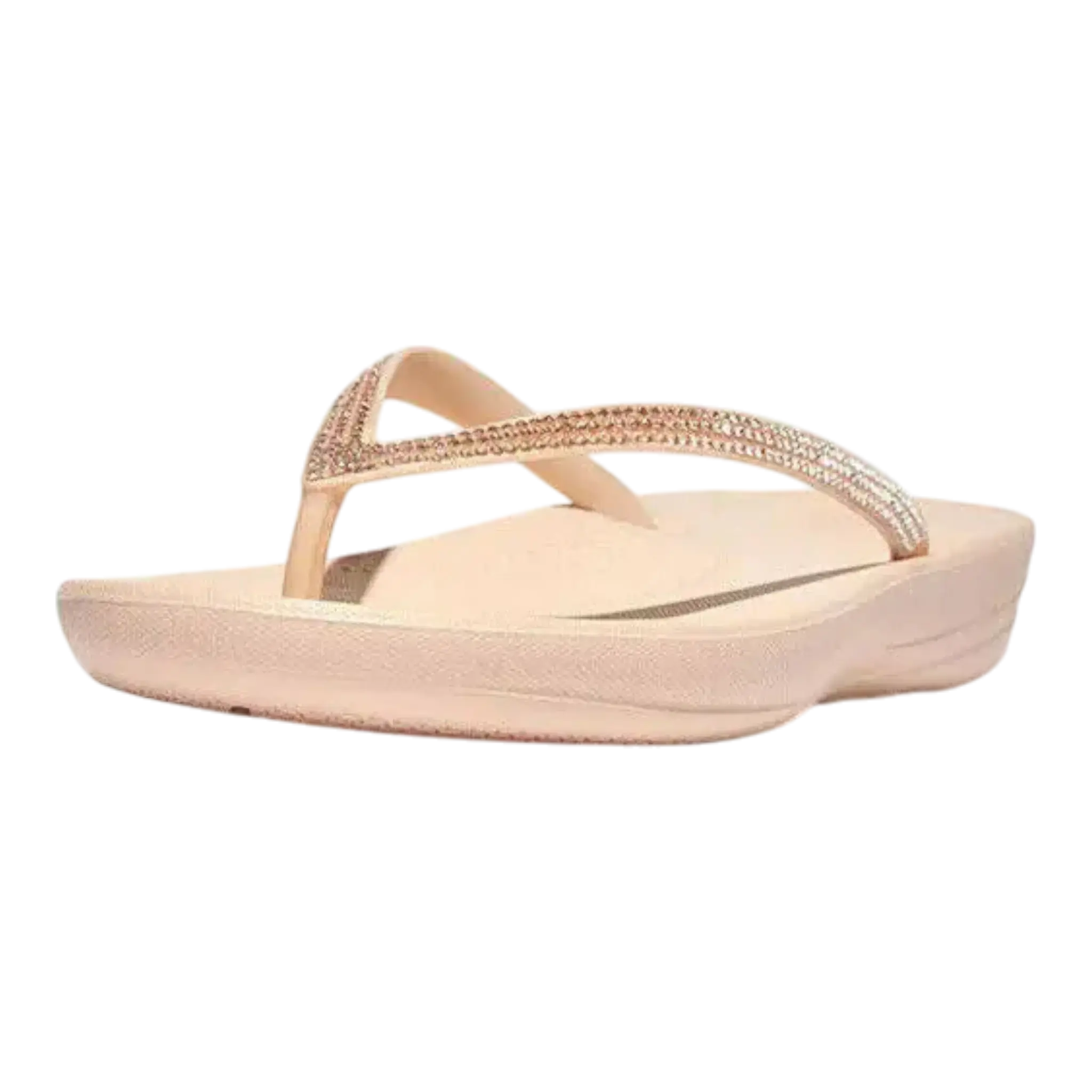 FitFlop Iqushion Sandal in Rose Foam Ombre Sparkle | Women's