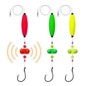 Catfish Rigs Complete Kit, Catfish Float Rig with Circle Hooks, Swivel and Fishing Bell, Pre-Tied Catfishing Tackle Accessories for Bank Fishing