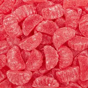 Cherry Slices Jelly Candy | 2 Pound Bag | Soft Sugar Dusted Fruit Slices with Classic Cherry Flavor | Fruit Jellies for Candy Buffets, Decoration, and Party Favors
