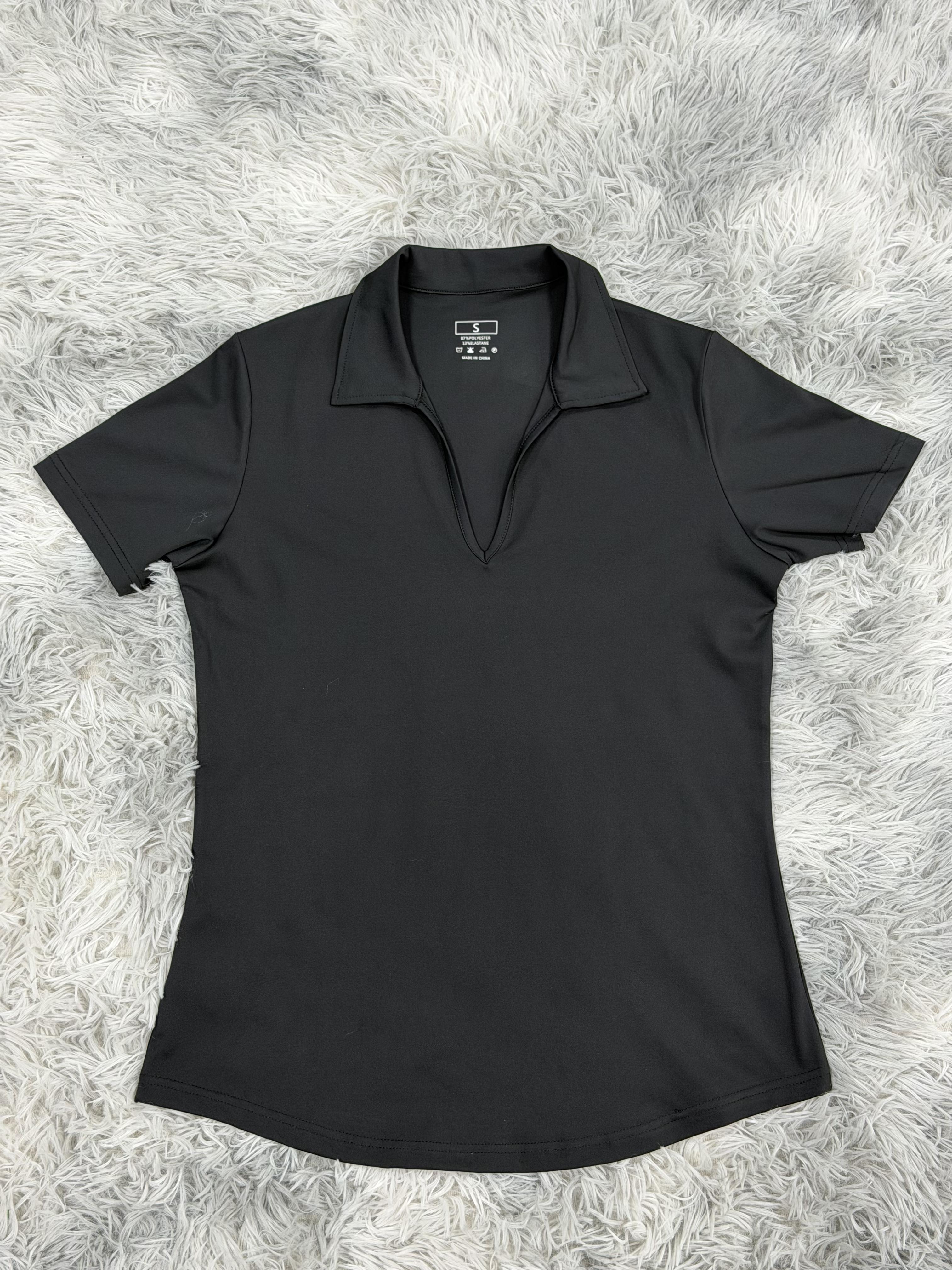 Buy 1 Get 1 Free Women’s Sporty Polo Top – Breathable V-Neck Activewear, Lightweight & Easy-to-Wear for Gym or Casual Summer Style Buy 1 Get 1 Free Women’s Sporty Polo Top – Breathable V-Neck Activewear, Lightweight & Easy-to-Wear for Gym or Casual Summer Style