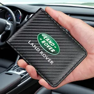 Car Driver License Bag Purse, Business Credit Card Holder, License Holder for Land Rover Discovery 3 4, Range Rover Freelander 1 2 Svr Evoque