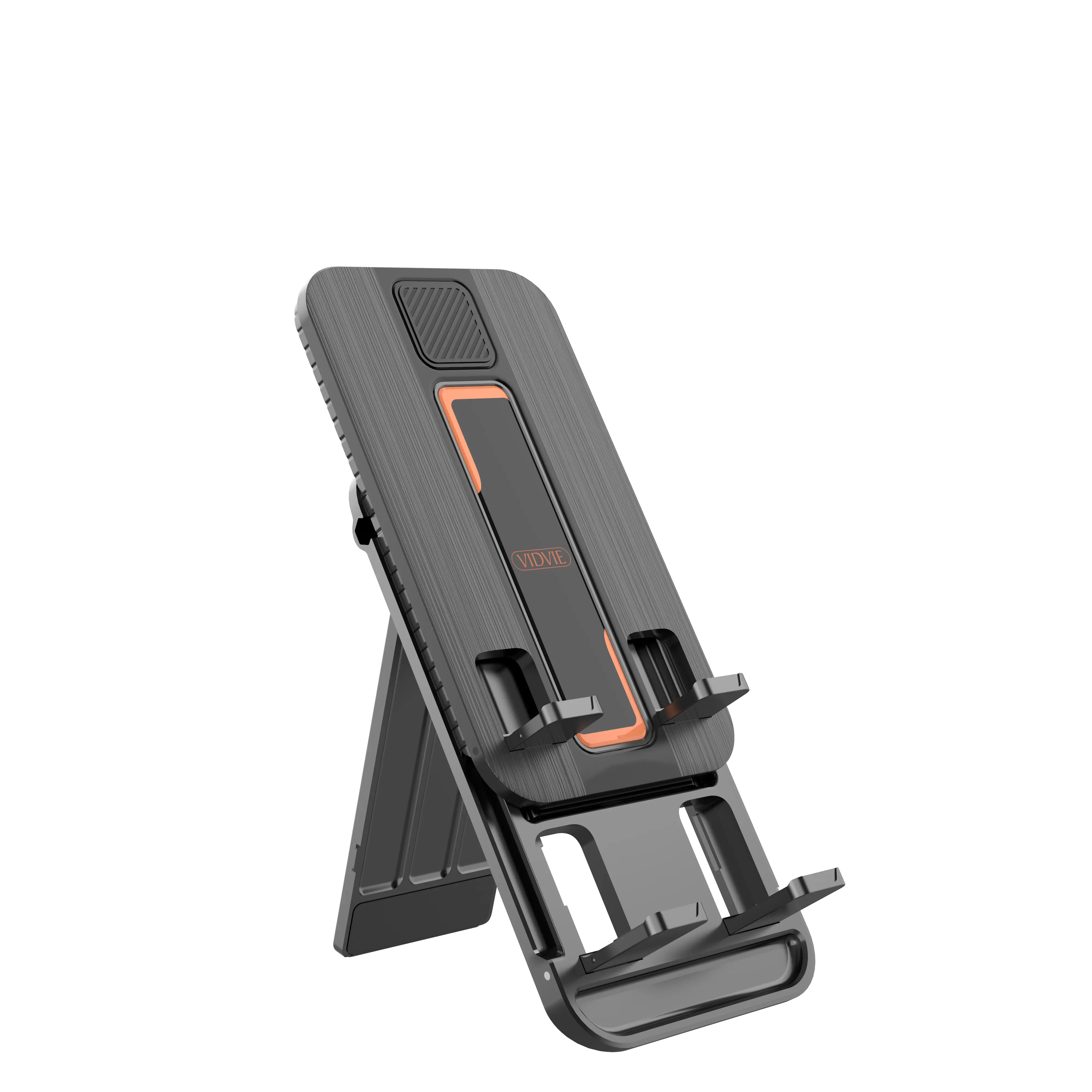VIDVIE HC1516 Plastic Multi-Purpose Foldable Lightweight Desktop Kickstand - Adjustable for Max 10in Smartphones & Tablets - Kickstand Phone Holders & Mounts, Multi-Purpose Stand Phone Holders & Mounts