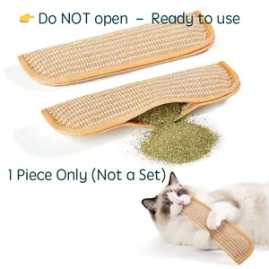 Catnip Chew Toy for Cats – Sisal Scratching Pad, 1PC Catnip Pillow (Single Piece, Not a Set)