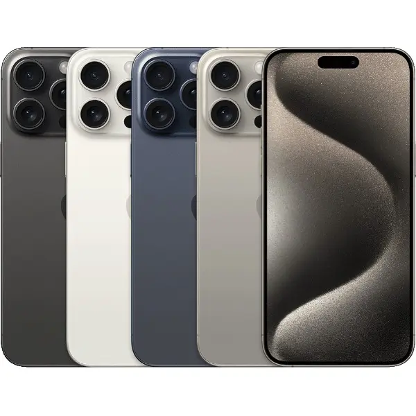 Refurbished Apple iPhone 15 Pro Max (Fully Unlocked) Titanium 256GB All Colors - Acceptable with 1 Year Warranty by BITB