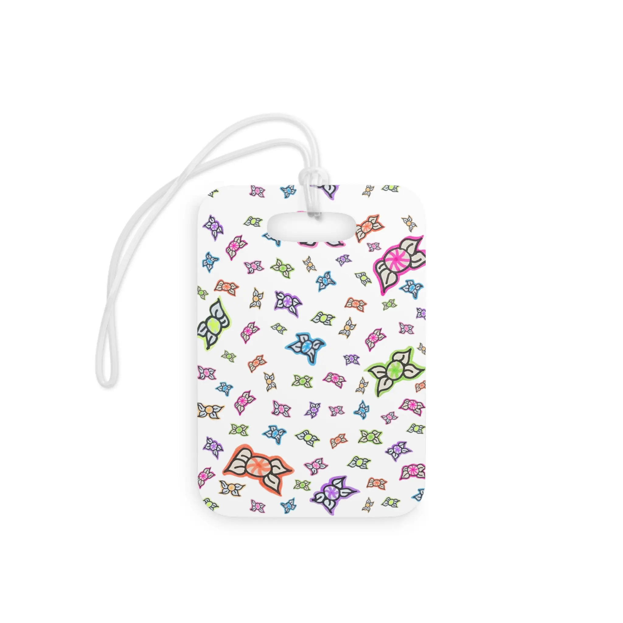 Colorful Candy Party Pattern Luggage Tags | Cute Travel ID Tag