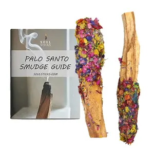 7 Chakras Palo Santo Pops Duo with Smudge Guide