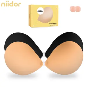 Fabric Adhesive Bra - Instantly Enhances Cleavage, Seamless Appearance Under Clothing, Instant Body Shaping - Strapless, Push-Up, Invisible, Breathable, Self-Sticky  Perfect for Backless Dresses | Women's Lingerie Accessories | All-Season Use nip covers