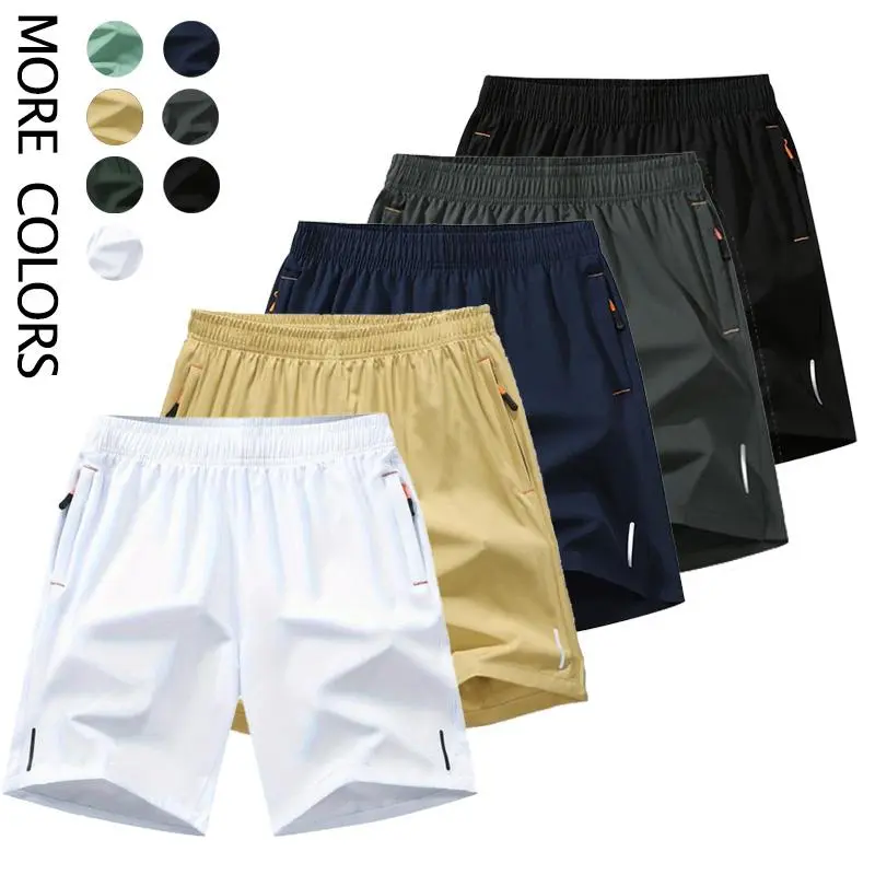 essential shorts，shorts for the summer，men shorts，shorts for summer，Men’s Reflective Performance Shorts in Vibrant Colors - Breathable Quick-Dry Training Gear - Lightweight Wrinkle-Resistant Athletic Shorts for Night Runs Sports Multi