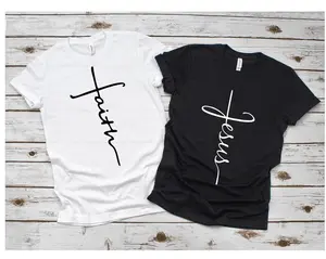 Faith T-shirt, Jesus, Christian Shirt, Faith Shirt, Vertical Cross, Cross, Faith Cross, Religious Shirt, Church, Disciple
