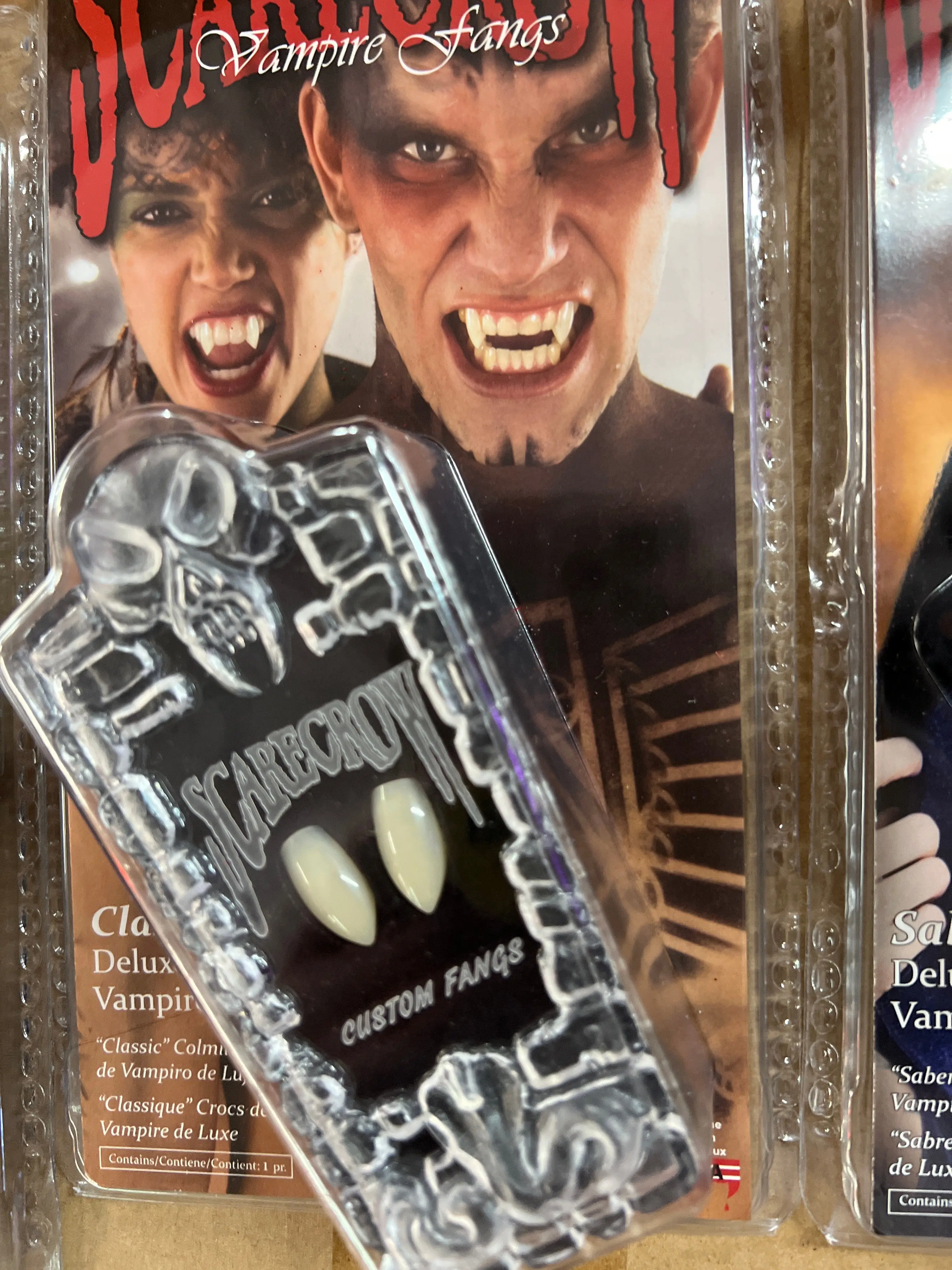 Scarecrow Classic Large Vampire Fangs - Custom Fit, Realistic, Reusable