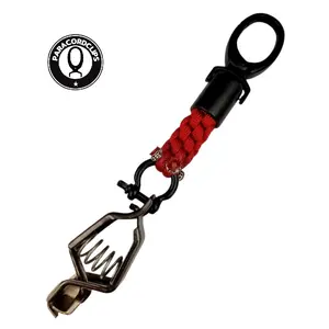 PARACORDCLIPS THE BLACK NOIR RED GLOVE CLIP