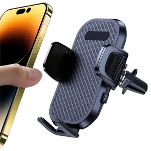 Phone Holder Mount for Car Air Vent, Car Cell Phone Mount Stand with Metal Hook Clip, 360° Rotation, One Button Release Universal for iPhone 17 16 15 14 13 12 11 Pro Max Plus,for Samsung Galaxy S24 S23 S22 S21 S20 S10+ S9+ Note 9 Smartphone Accessories