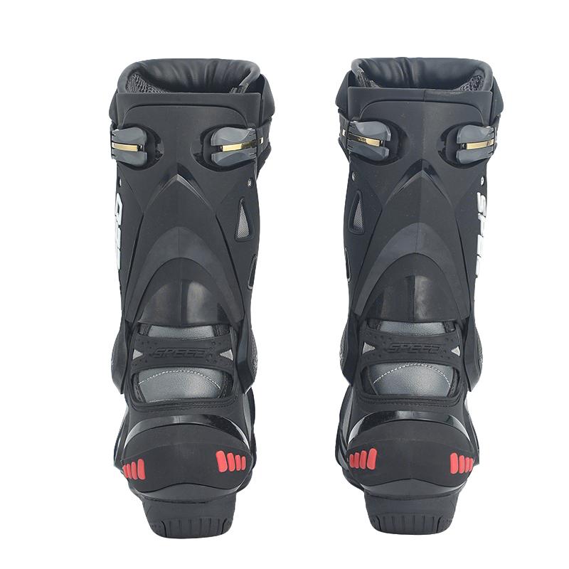 Four-season motorcycle riding boots, high-top with anti-collision ankle protection, wear-resistant and non-slip off-road racing boots, unisex riding gear
