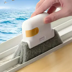 Multifunctional Door & Window Track Cleaning Brush Set Manual No Electricity Required for Crevice Cleaning in Homes Living Rooms & Bedrooms with Built-in Small Shovel for Dust Removal