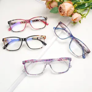 4-Pack Progressive Multifocal Blue Light Blocking Reading Glasses, specifically for women as a stylish accessory.Features spring hinges and three-level adjustable vision zones for comfort and durability.Ideal for computer work,reading and daily commuting