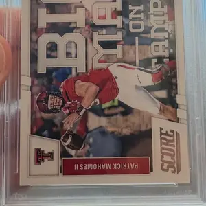 2017 Score Patrick Mahomes Big Man on Campus Rookie Card PSA 10