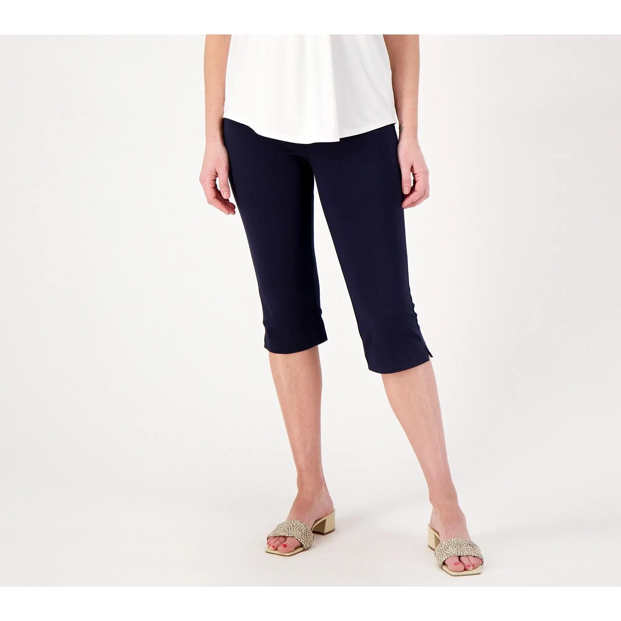 Susan Graver Weekend Essentials Reg. Premium Stretch Pedal Pushers
