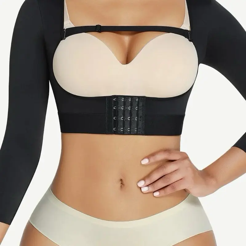 Post Op Arm Compression Sleeves Upper Arm Shaper Lipo Garment Shapewear Womenswear Breathable Comfortable with Adjustable Straps