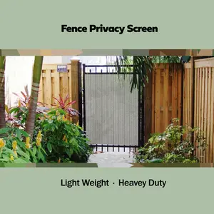 Gate Privacy Screen Cover Privacy Barrier for  Gate Fence, Driveway in Black/Beige/Brown/Smoke/Grey/Walnut/ White/Navy Grey fence installation