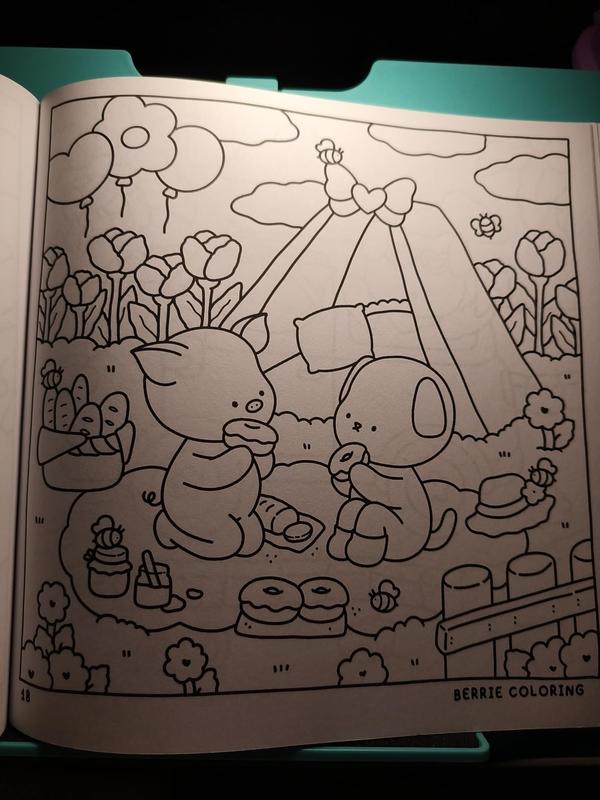Berrie Coloring Volume 3: Cute and Cozy Coloring Book for Adults & Kids Featuring Easy to Color Animal Illustrations and Adorable Scenes