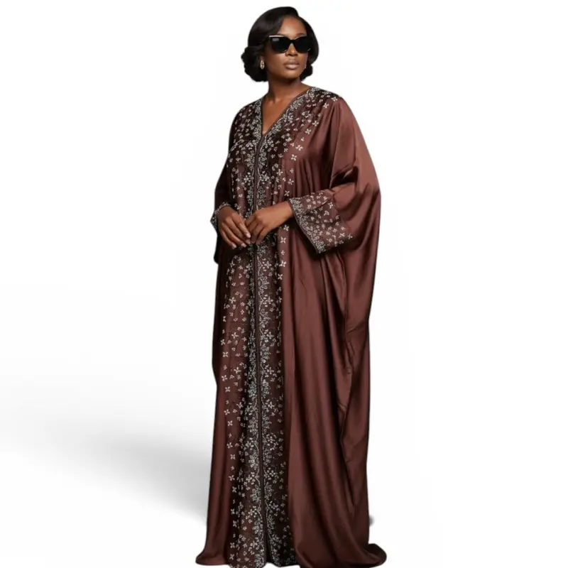 Zahara Crystal Embellished Butterfly Abaya