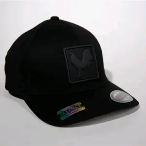3D Square PVC Patch Curved-Bill Flexfit Hat 15