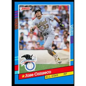 Jose Canseco 1991 Donruss #50 Oakland Athletics