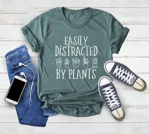 Easily Distracted By Plants Shirt, Plant Love Shirt, Plant Lover Gift, Plant Lover Tee, Unisex Short Sleeve Tee, Gardening Shirt Sweatshirt, Hoodie, Comfort Colors