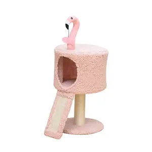Tropical Retreat Cat Tree with Condo and Scratching Post Tall Sisal detachable toy scratch