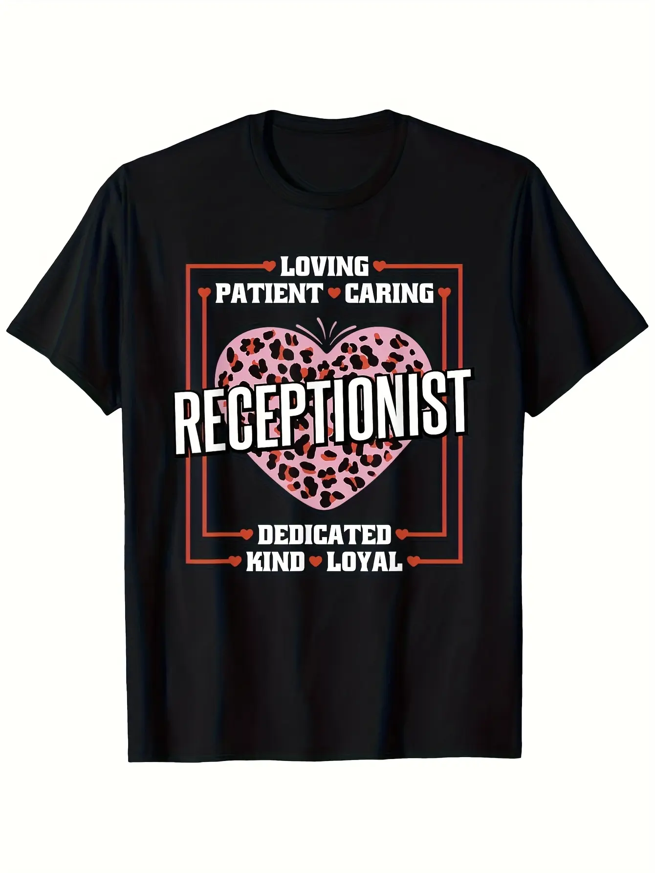 Reception Worker And Receptionist T-Shirt, 100 220 unisex soft cotton short sleeve t shirt, vintage graphic casual tee for men women teens, perfect birthday holiday gift for camping travel gym daily street  wear