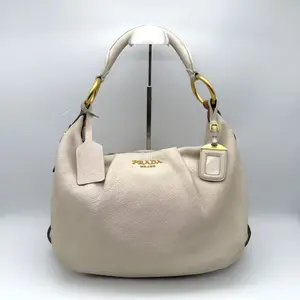 Pre-owned PRADA RL Leather Hobo Bag 17714952
