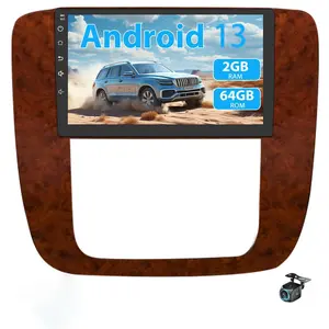 2G+64G/4G+64G Android 13 Car Radio Stereo for GMC Yukon Chevrolet Chevy Silverado Tahoe Suburban 2007-2012 with Wireless Carplay and Android Auto 9 inch Head Unit