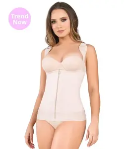 1338 Trend Now Women's Ultra Compression Shapewear - Adjustable Straps & Anti-Slip Waistband - Model 1338 - Basic Minimalist Nude Color