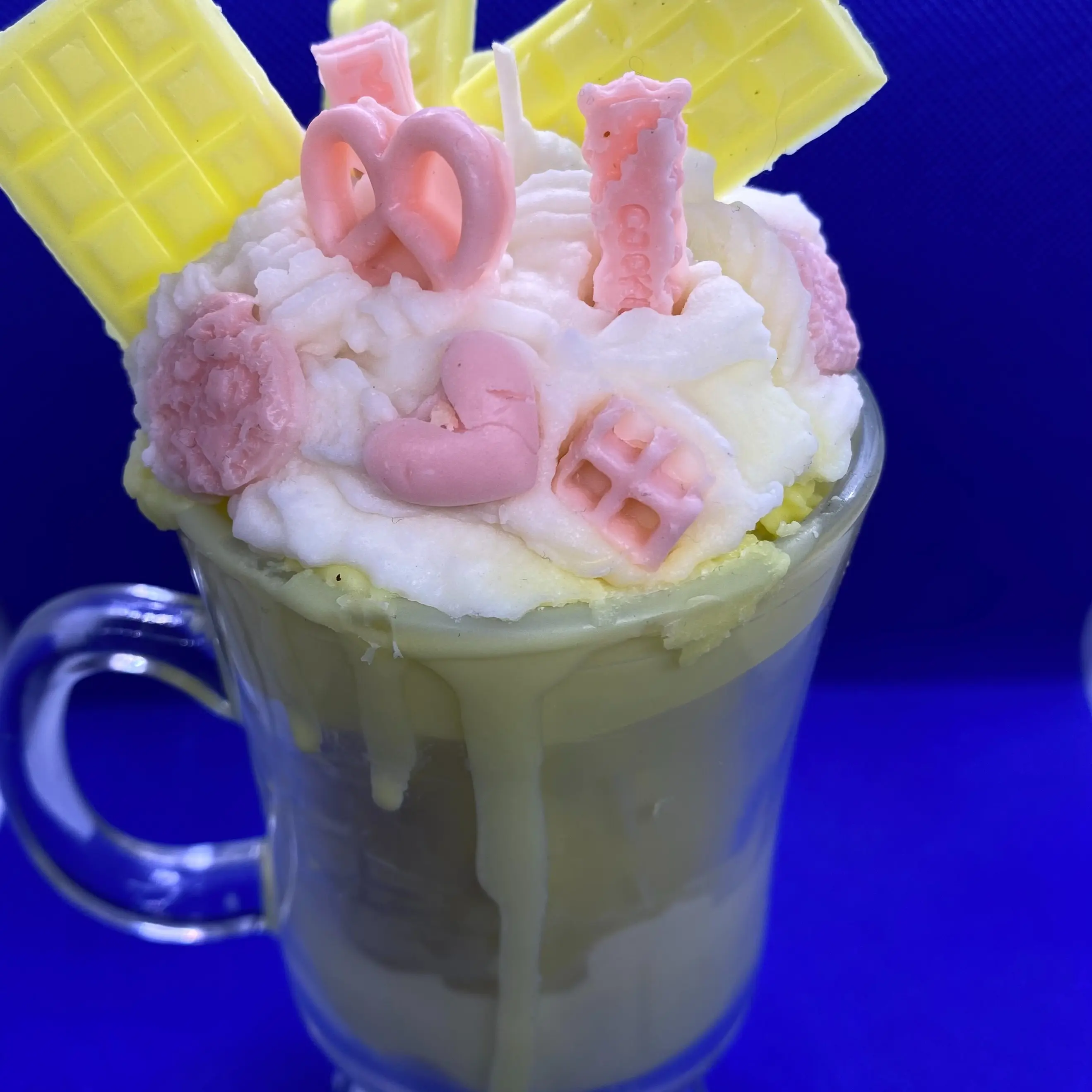 Angelvisioncandles Milkshake Candle - Pack of 8, Strawberry Scent, 3 Hour Burn Time, Non-Toxic Household Wax