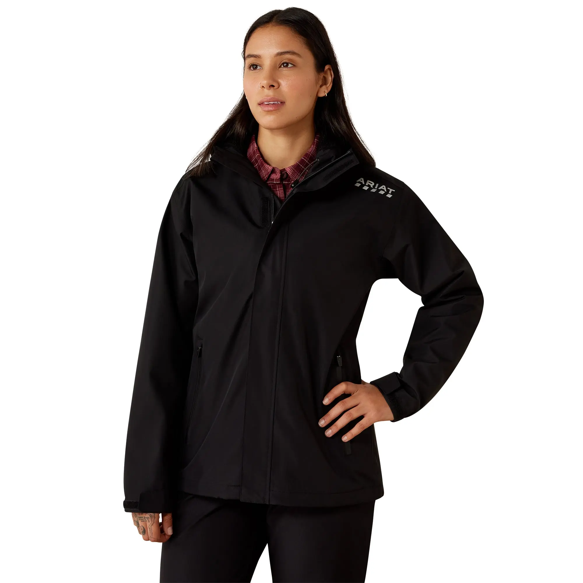 Ariat Ladies Rebar Black Stormshell Waterproof Jacket 10079150