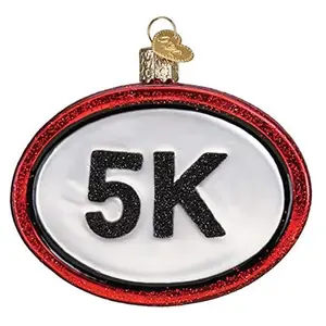Old World Christmas Blown Glass Ornament for Christmas Tree, 5K Run